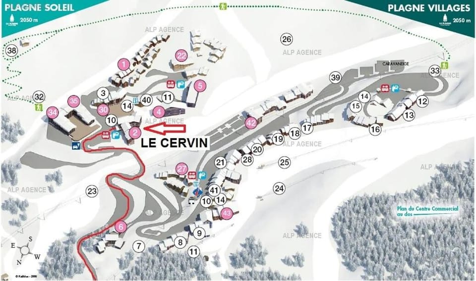 Résidence Le Cervin - 2 pièces 4 pers- WIFI- Le CERVIN- 315CE - PLAGNE SOLEIL MAE-7724 Apartment in Mâcot-la-Plagne