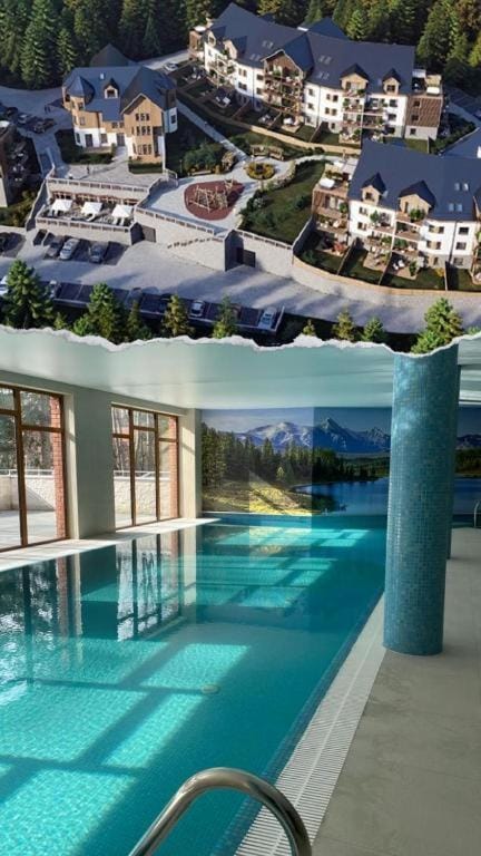 Property building, Pool view