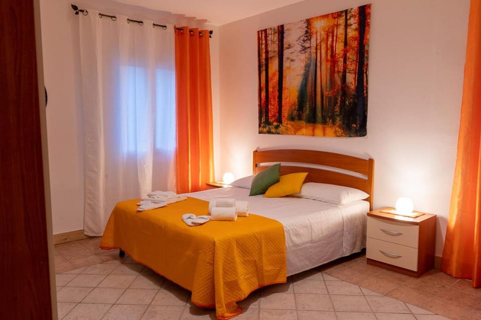 Bed, Photo of the whole room, Bedroom, furniture, towels, air conditioner