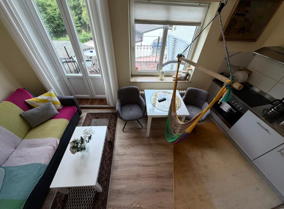 Balcony/Terrace, Kitchen or kitchenette, Living room, Seating area, Dining area, stove
