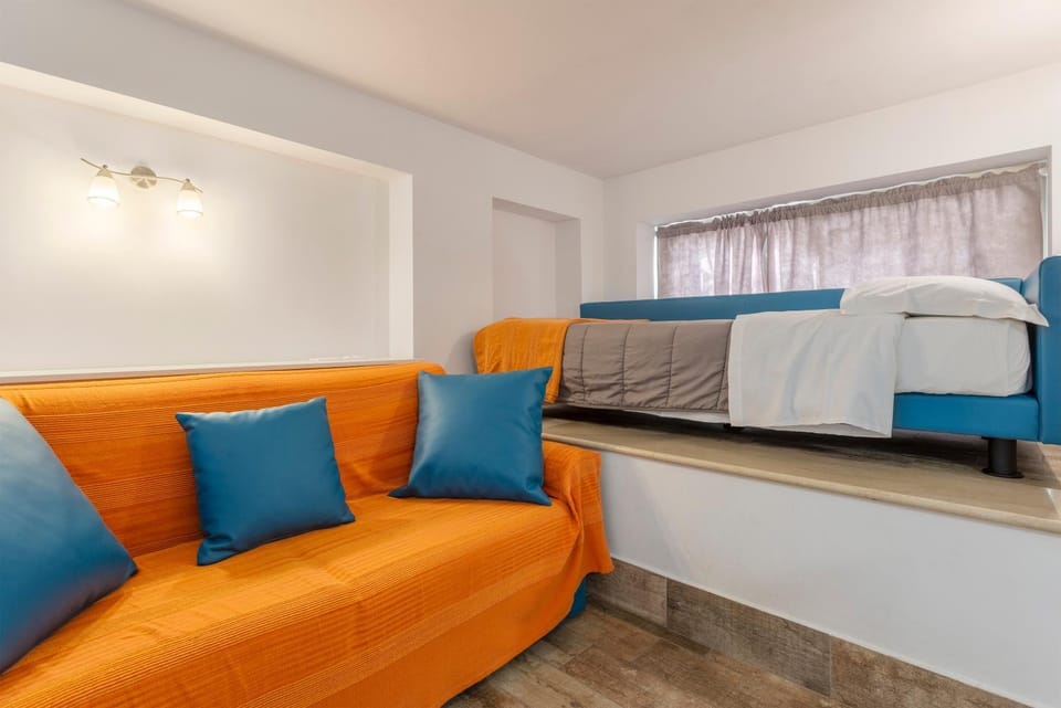 Property building, Living room, Bedroom