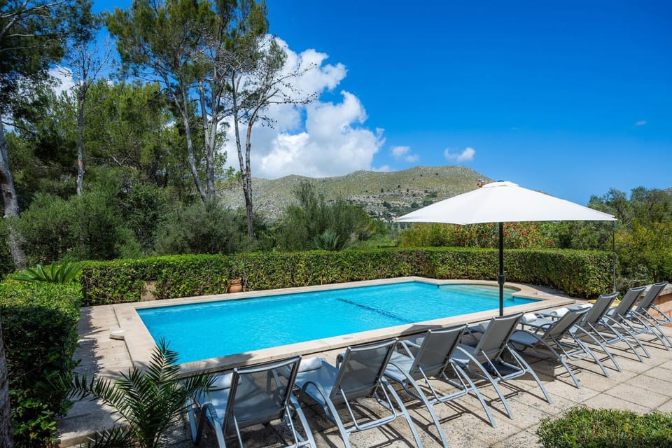 Property building, Living room, Swimming pool