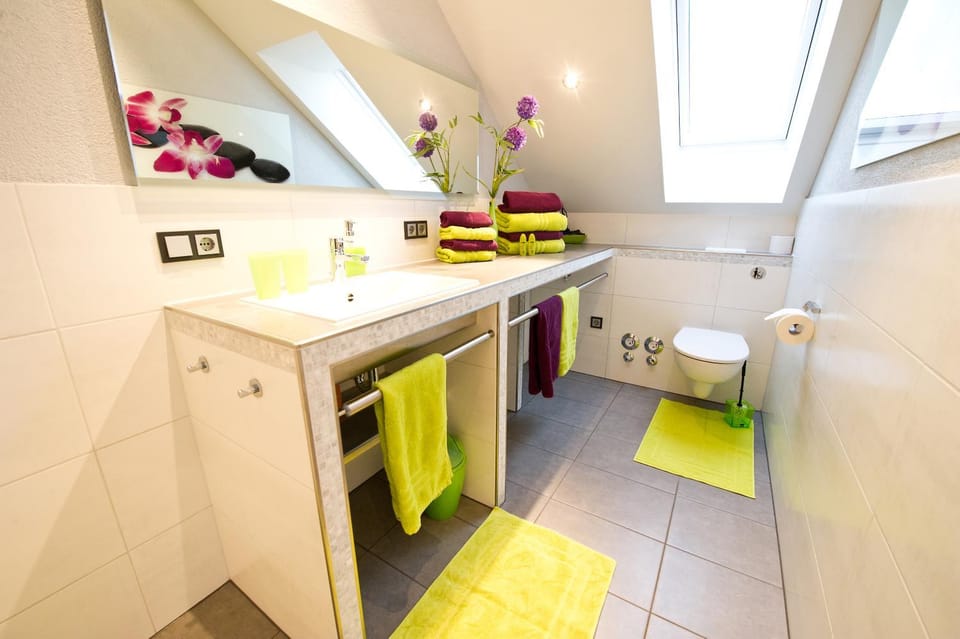 Shower, Bathroom, towels, laundry