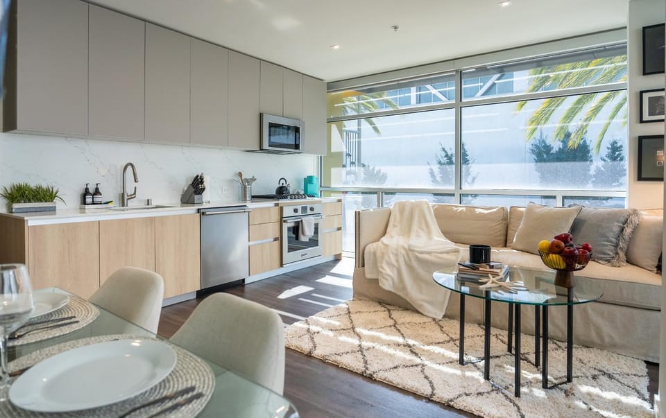 Kitchen or kitchenette, Living room, Photo of the whole room, Seating area