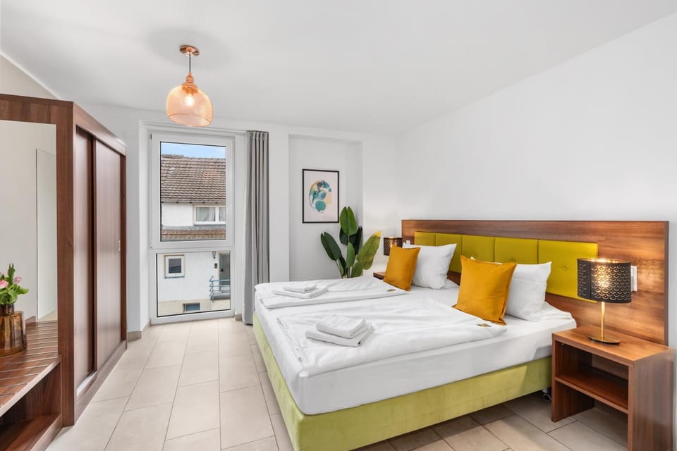 Bed, Photo of the whole room, Bedroom, towels, wardrobe