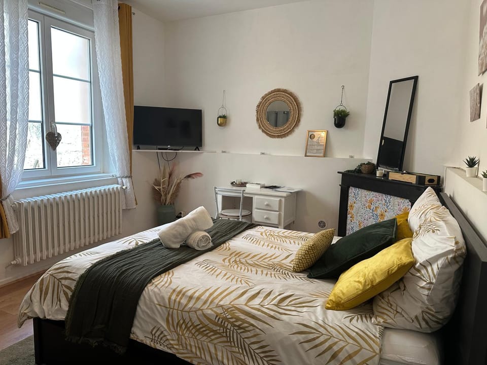 Au Cosy Garden Apartment in Reims