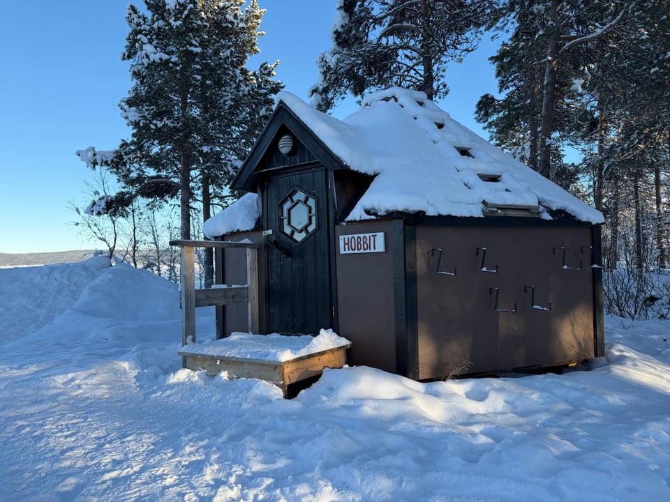 Camp Caroli Hobbit Hut Chalet in Norrbotten County, Sweden