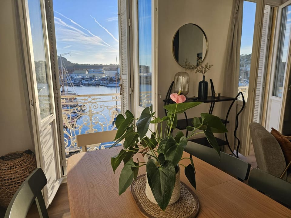 Magnifique 3 chambres, vue sur le port, clim. Apartment in La Ciotat
