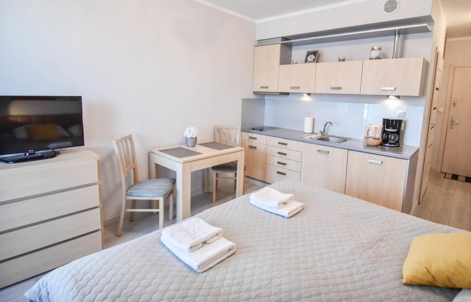 Bed, TV and multimedia, Coffee/tea facilities, Kitchen or kitchenette, Photo of the whole room, hair dresser, towels
