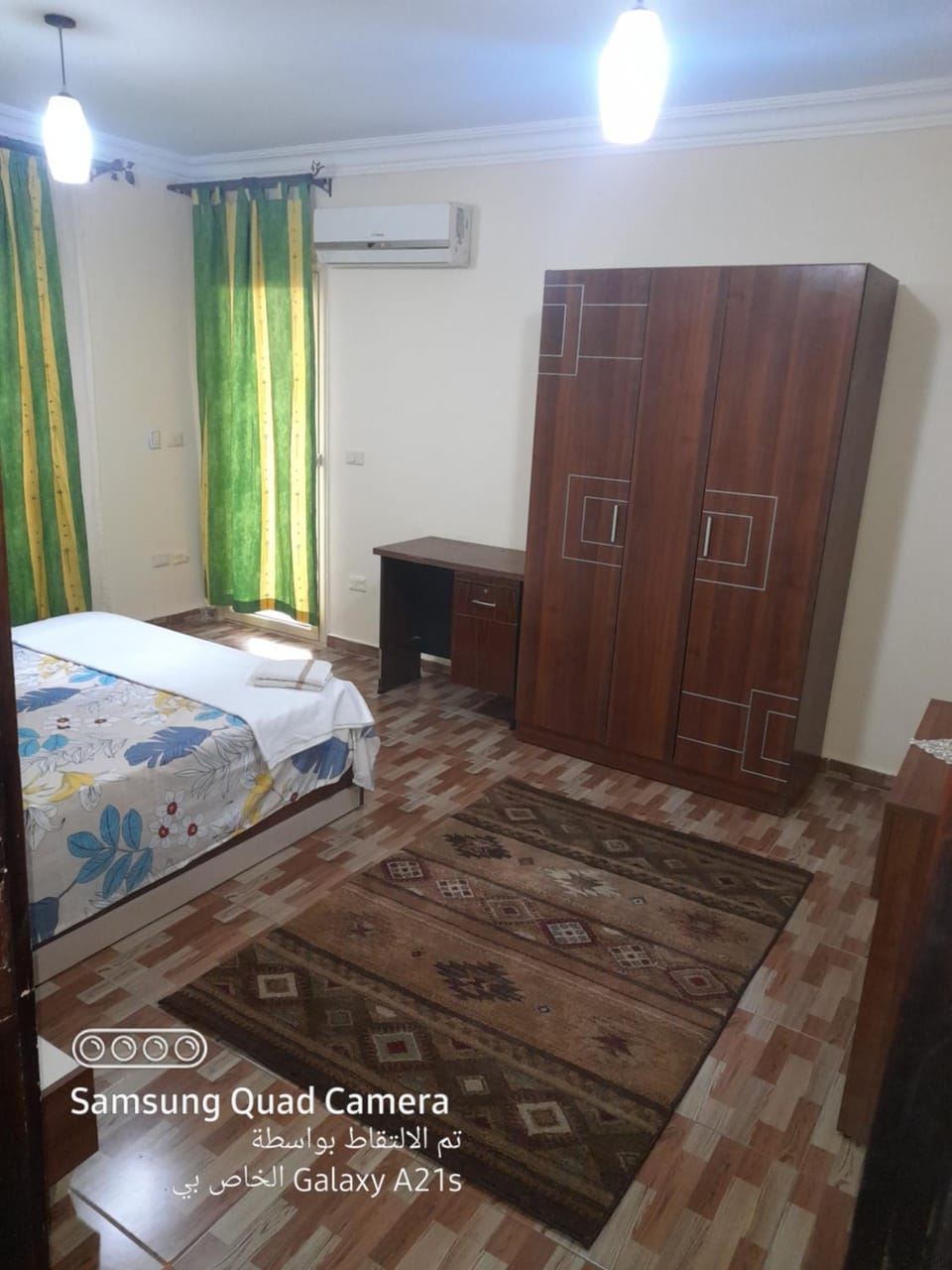 Bed, Photo of the whole room, Bedroom, wardrobe, air conditioner
