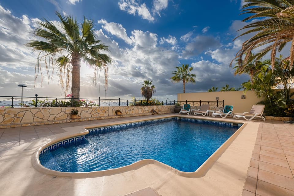 Natural landscape, Pool view, Swimming pool, sunbed