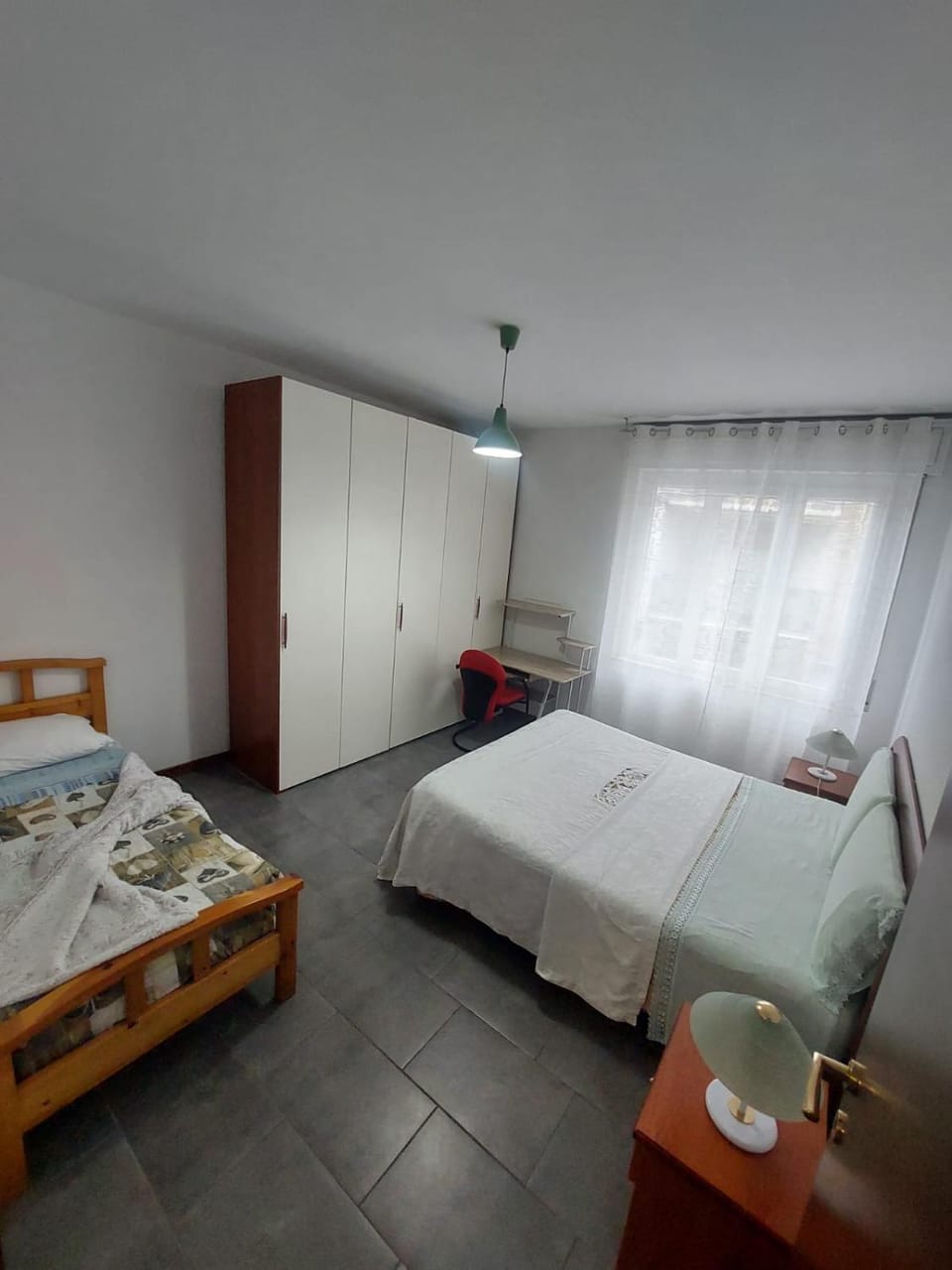 Bed, Photo of the whole room, Bedroom, towels, wardrobe