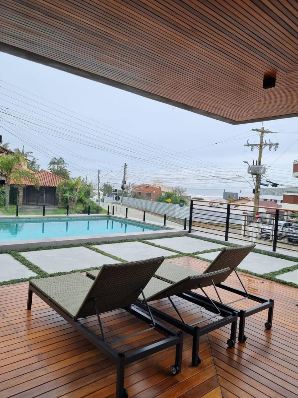 Pool view, Swimming pool, sunbed