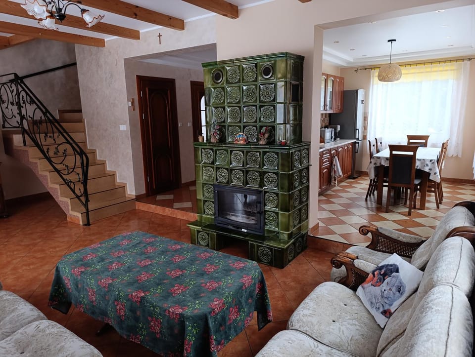 Domek nad stawem z balią i sauną House in Pomeranian Voivodeship
