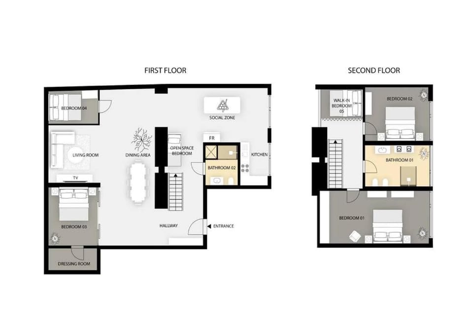 5BR+2Bath Old Town Industrial Penthouse, A/C Apartment in Prague