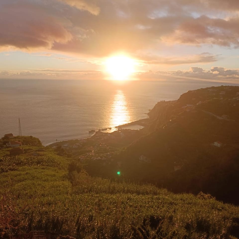 Natural landscape, Sea view, Sunset