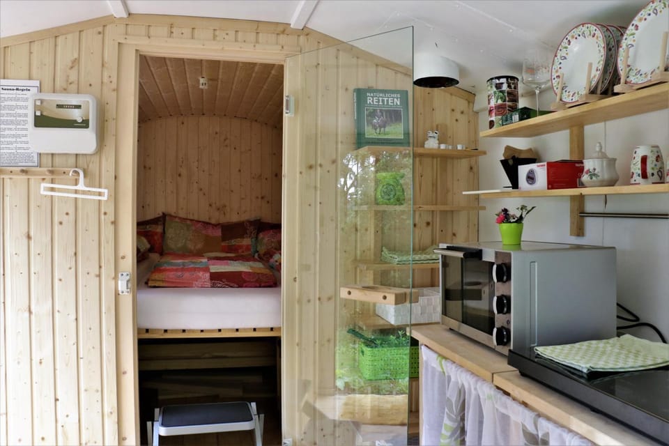 Bed, Kitchen or kitchenette