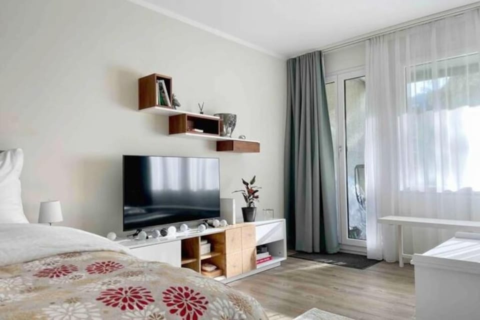 Communal lounge/ TV room, Bed, TV and multimedia, Photo of the whole room, Bedroom