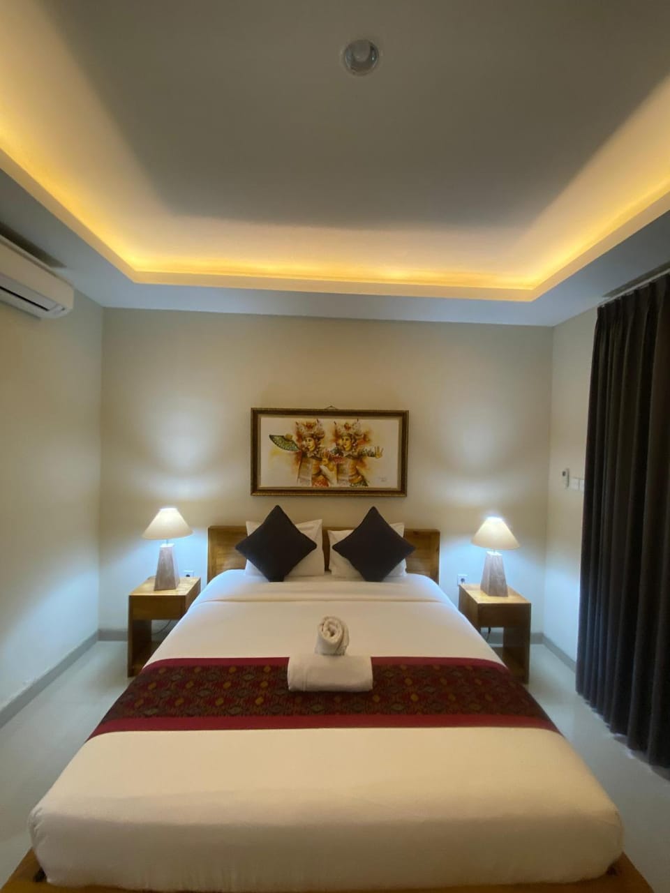 Bed, Bedroom, air conditioner