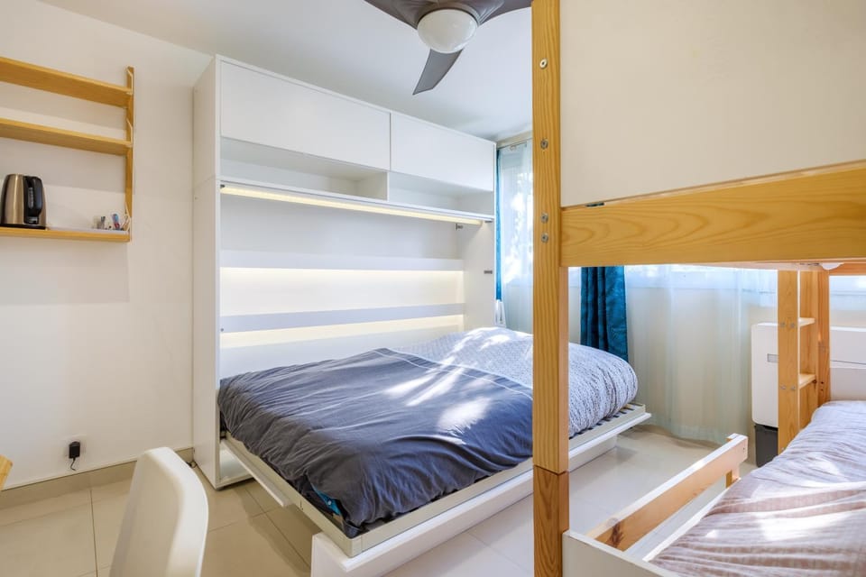 Property building, Living room, Bedroom