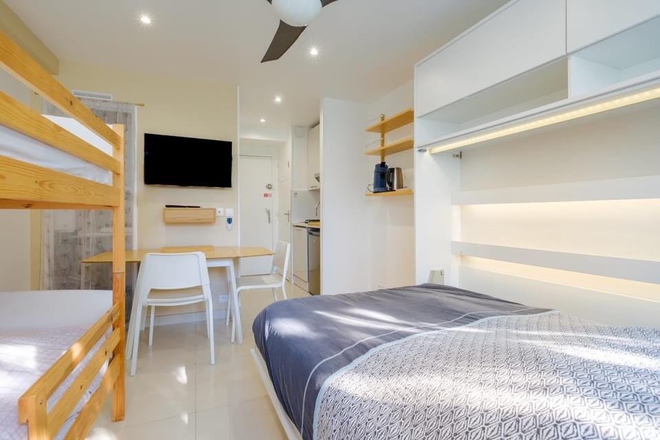 Property building, Living room, Bedroom