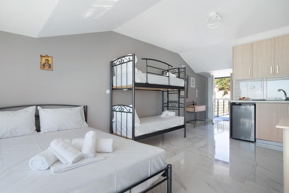 Property building, Living room, Bedroom
