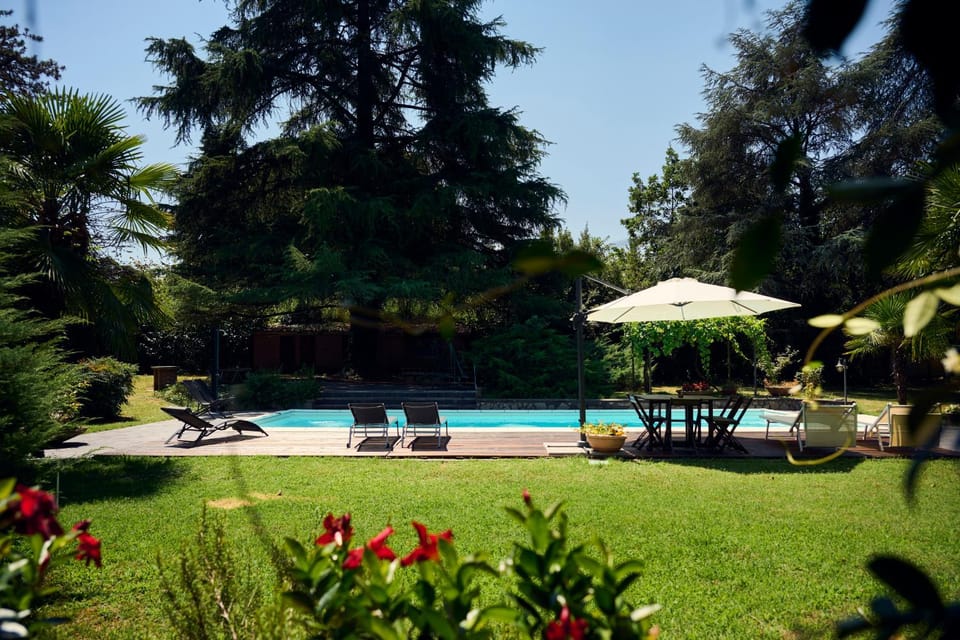 Spring, Garden, Garden view, Pool view, Swimming pool, Swimming pool, sunbed