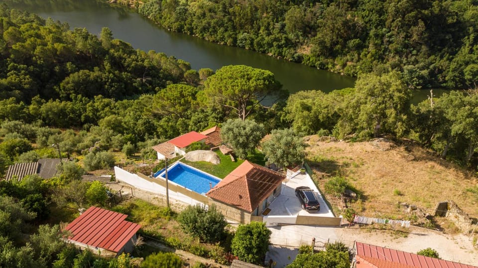 Property building, Natural landscape, Pool view, River view, Swimming pool