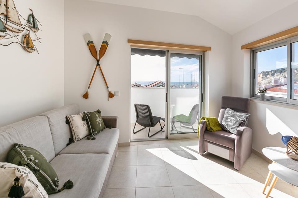 Living room, Seating area, Sea view