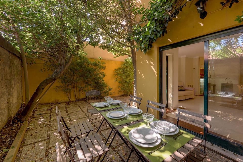 Property building, Garden view