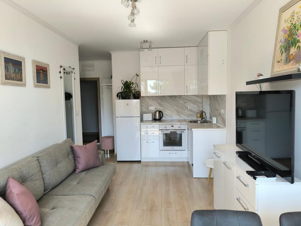TV and multimedia, Coffee/tea facilities, Kitchen or kitchenette, Living room, Seating area, Dining area, oven, stove, toaster