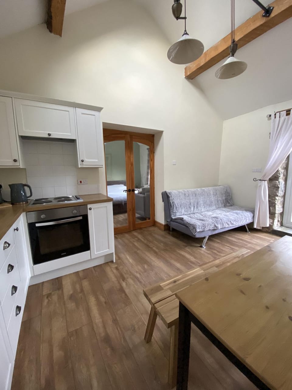 Kitchen or kitchenette, Living room