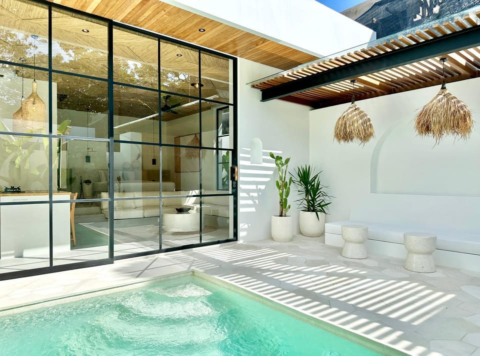 Patio, Day, Natural landscape, Pool view, Swimming pool, Swimming pool, sunbed