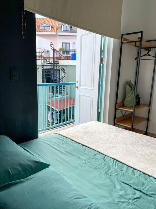Bed, View (from property/room), Balcony/Terrace, Photo of the whole room, Bedroom