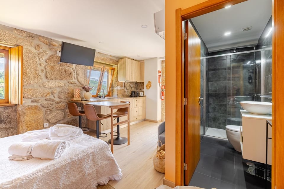 Property building, Living room, Bedroom