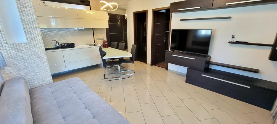 Living room, kitchen
