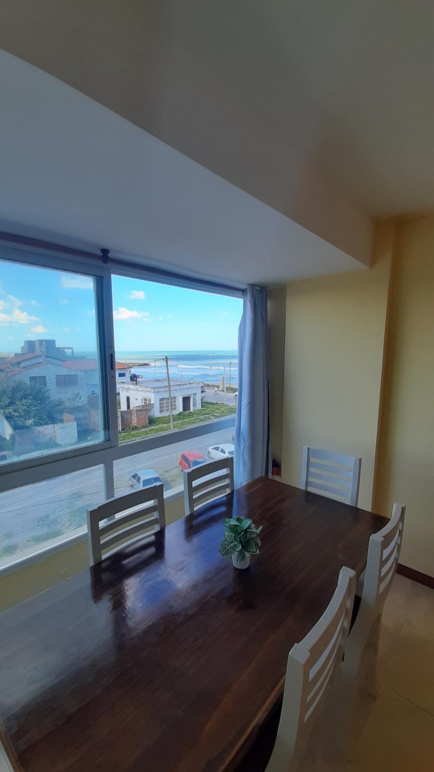 Natural landscape, Living room, Dining area