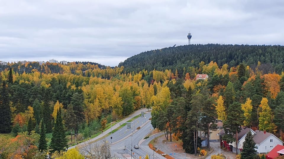 Studio 12 floor, Puijo landscape, Free parking Apartment in Finland