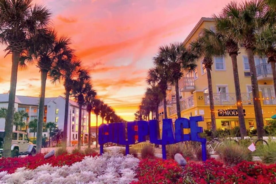 Nearby landmark, Sunset