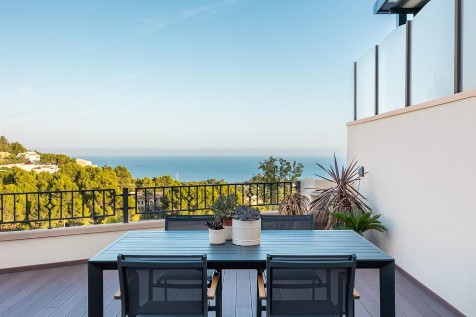 Patio, Natural landscape, Balcony/Terrace, Sea view