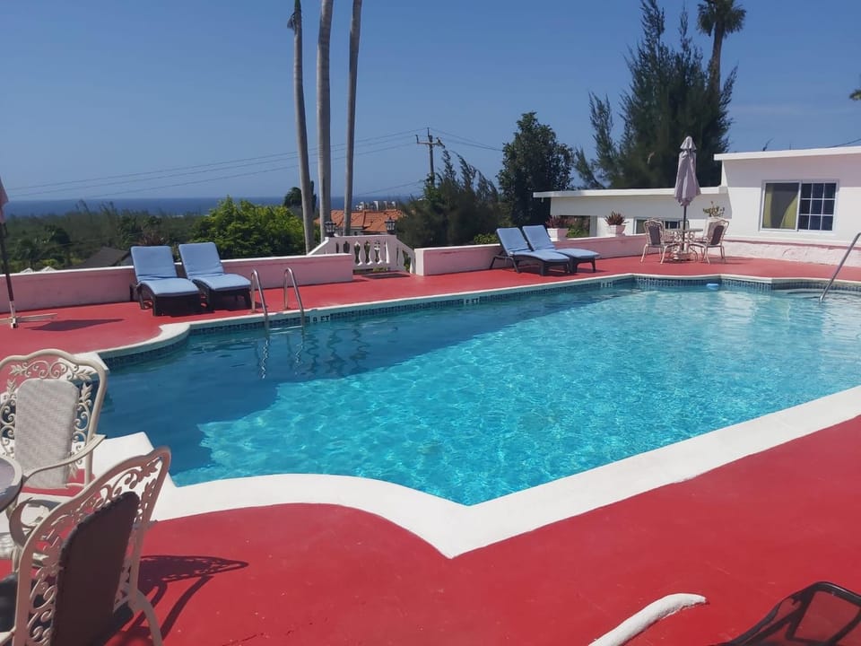 Natural landscape, Pool view, Sea view, Swimming pool, sunbed