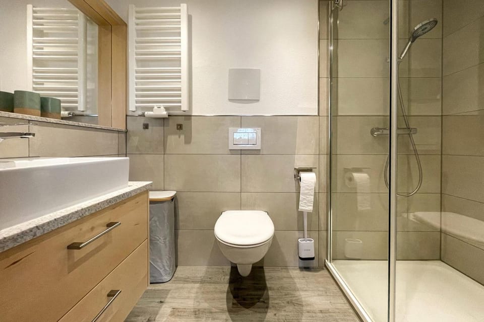 Shower, Toilet, Bathroom, towels