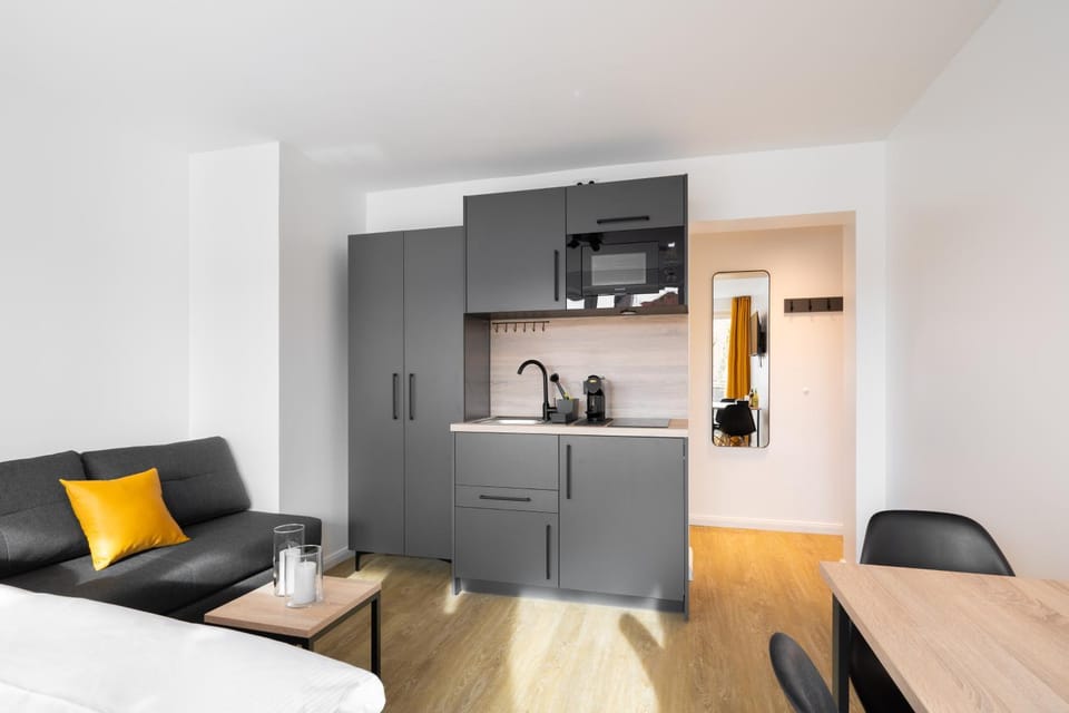 Dining area, minibar, kitchen