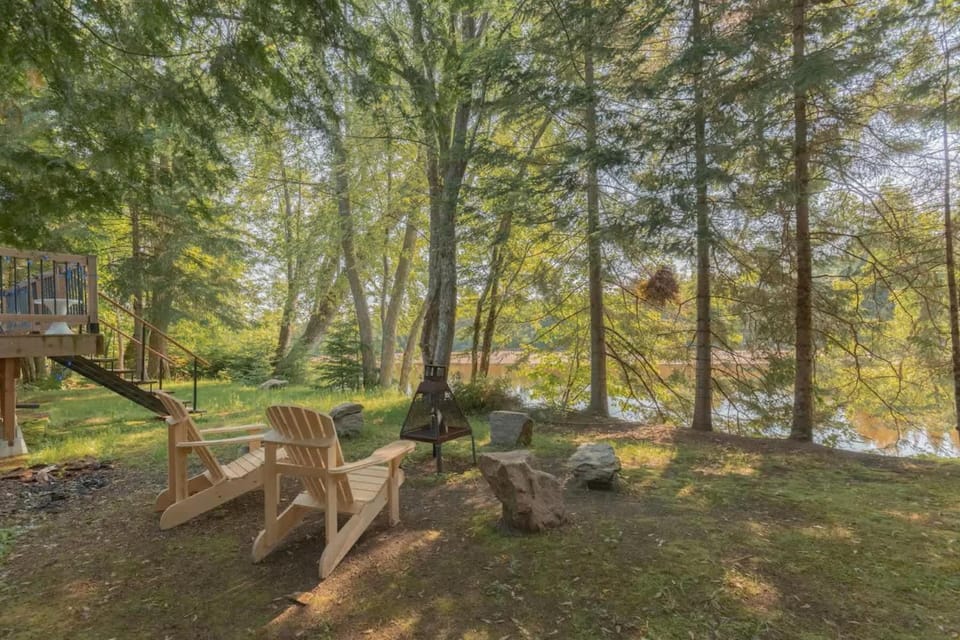 Riverfront Getaway with Hot Tub and Scenic Views Chalet in Mont-Tremblant
