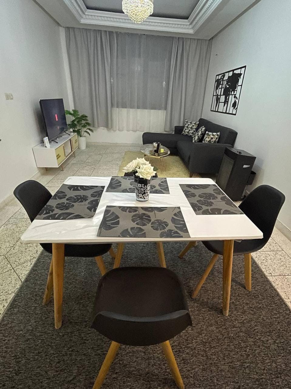 Living room, Seating area, Dining area