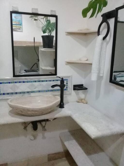 Bathroom, towels