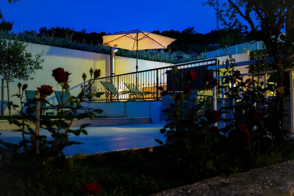 Night, Garden, Garden view