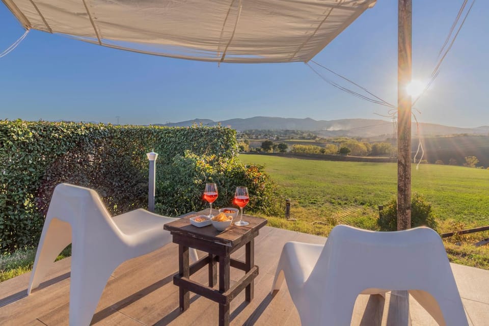 Swimming pool, Sunset