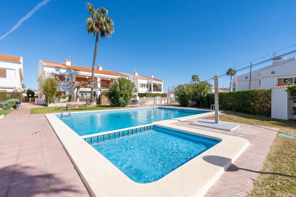 Property building, Living room, Swimming pool