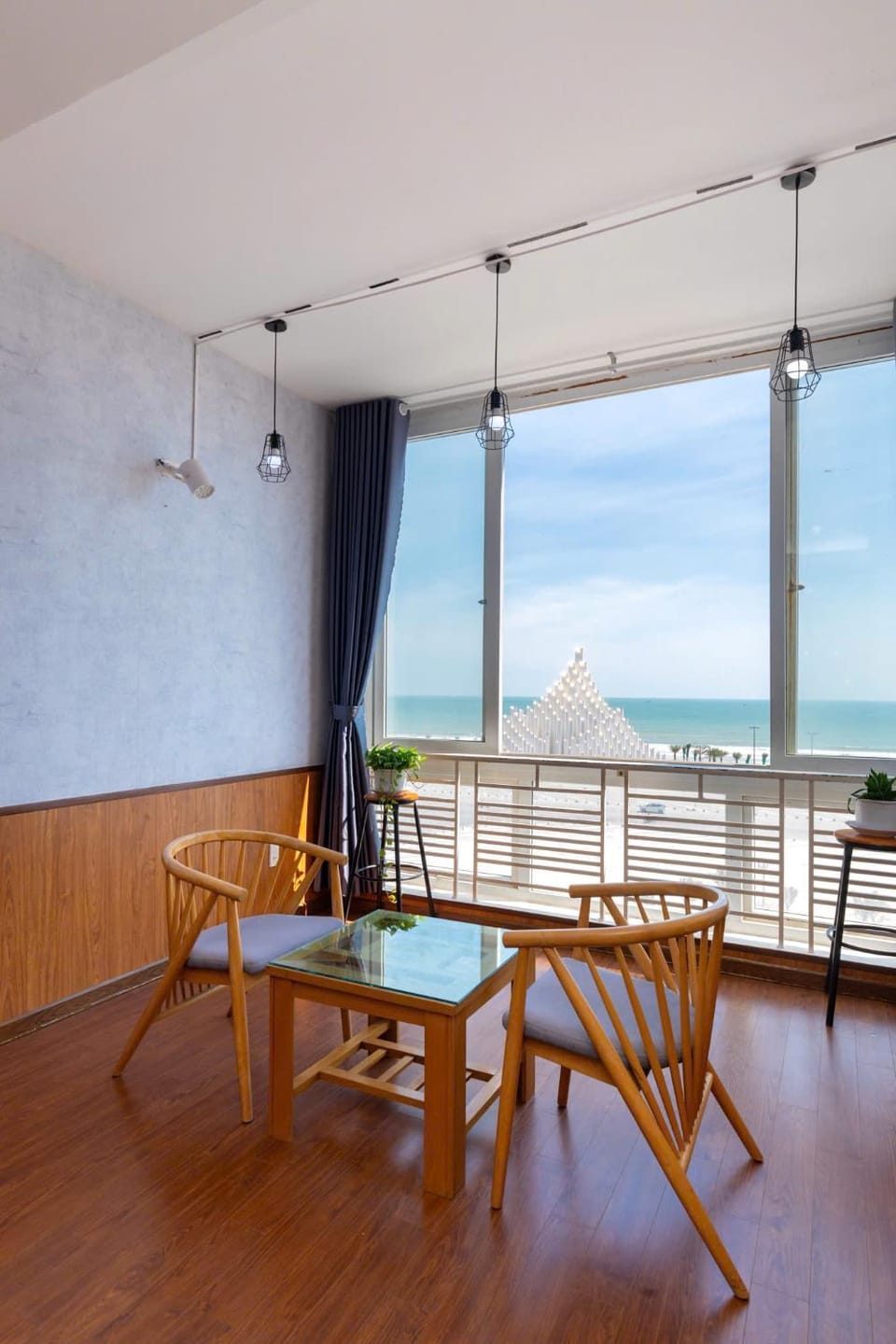 Day, Natural landscape, View (from property/room), Living room, Seating area, Dining area, Sea view